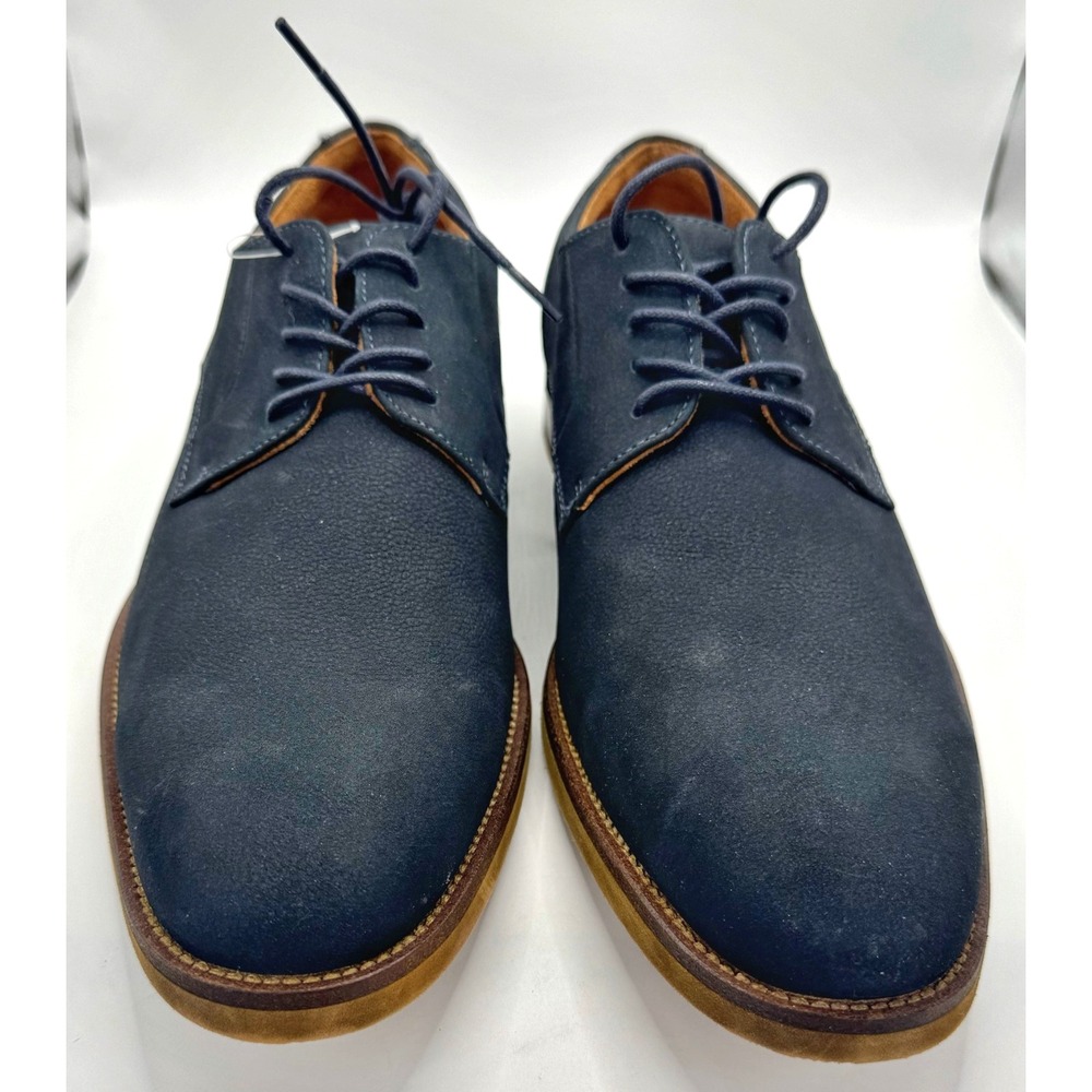Stacy Adams Redzone Oxford Dress Shoes Blue Suede Mens 9M 25650-410 - Picture 2 of 8